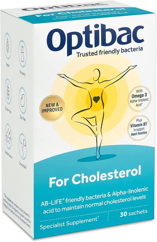 Probiotics For cholesterol 30 servings - OptiBac - welzo