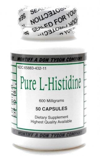 Pure L-Histidine 600mg 50 Caps - Montiff - welzo