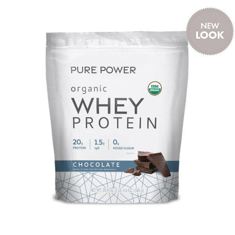 Pure Power Organic Whey Protein (Chocolate) 20.60 oz (585g) – Dr Mercola - welzo