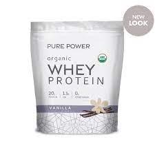 Pure Power Organic Whey Protein (Vanilla) 20.60 oz (585g) - Dr Mercola - welzo