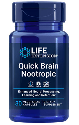 Quick Brain Nootropic (30 veg capsules) - Life Extension - welzo
