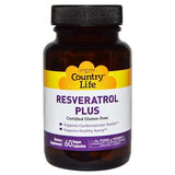 Resveratrol Plus, 60 Vegan Caps - Country Life - welzo