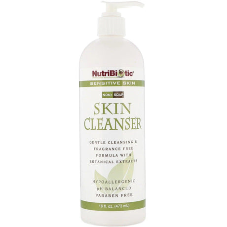 Skin Cleanser, Sensitive Skin, Fragrance Free - (473 ml) - Nutribiotic - welzo