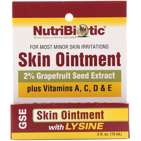 Skin Ointment, 2% Grapefruit Seed Extract with Lysine 15ml - Nutribiotic - welzo