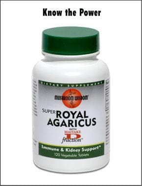 Super Royal Agaricus (Agaricus blazei Murill) 120 vtabs Mushroom Wisdom - welzo