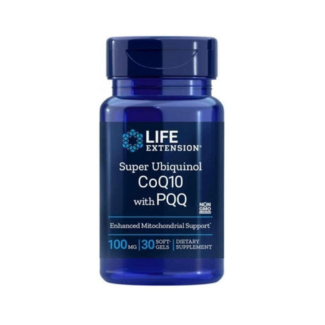 Super Ubiquinol CoQ10 with BioPQQ, 100 mg, 30 Softgels - Life Extension - welzo