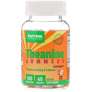 Theanine Gummies, Apple Flavor, 100mg, 60 Gummies - Jarrow Formulas - welzo