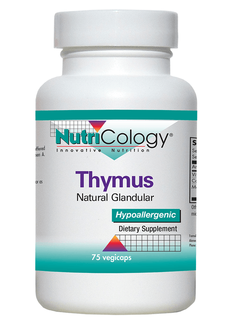 Thymus Natural Glandular, 75 Vegicaps - Nutricology / Allergy Research Group - welzo