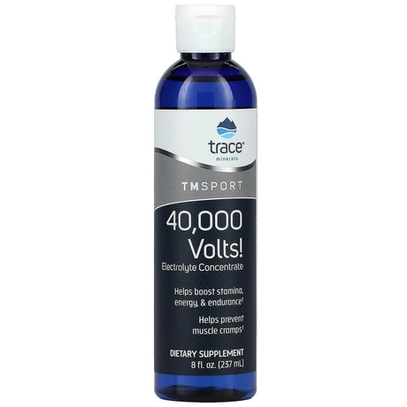 TM Sport, 40,000 Volts! Electrolyte Concentrate, 8 fl oz (237 ml) - Trace Minerals - welzo