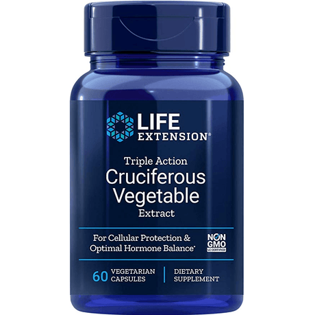 Triple Action Cruciferous Vegetable Extract, 60 Capsules - Life Extension - welzo