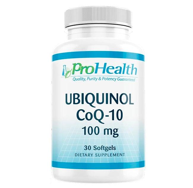 Ubiquinol CoQ10 100mg, 30 softgels - ProHealth - welzo