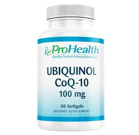 Ubiquinol CoQ10 100mg, 30 softgels - ProHealth - welzo