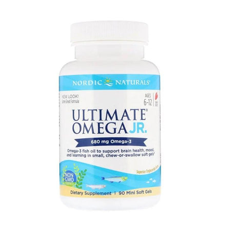 Ultimate Omega Junior (Strawberry) 90 Chewable Soft Gels - Nordic Naturals - welzo