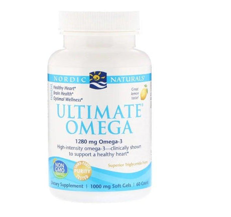 Ultimate Omega (Lemon) 120 Soft Gels - Nordic Naturals - welzo