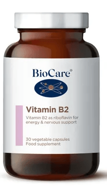 Vitamin B2- 30 Veg Capsules - Biocare - welzo