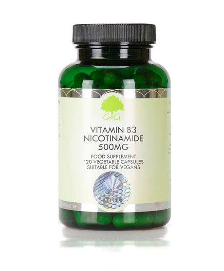 Vitamin B3 Nicotinamide 500mg 120 Capsules - G&G Vitamins - welzo