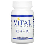 Vitamin K2-7 + D3, 60 Vegetarian Capsules - Vital Nutrients - welzo