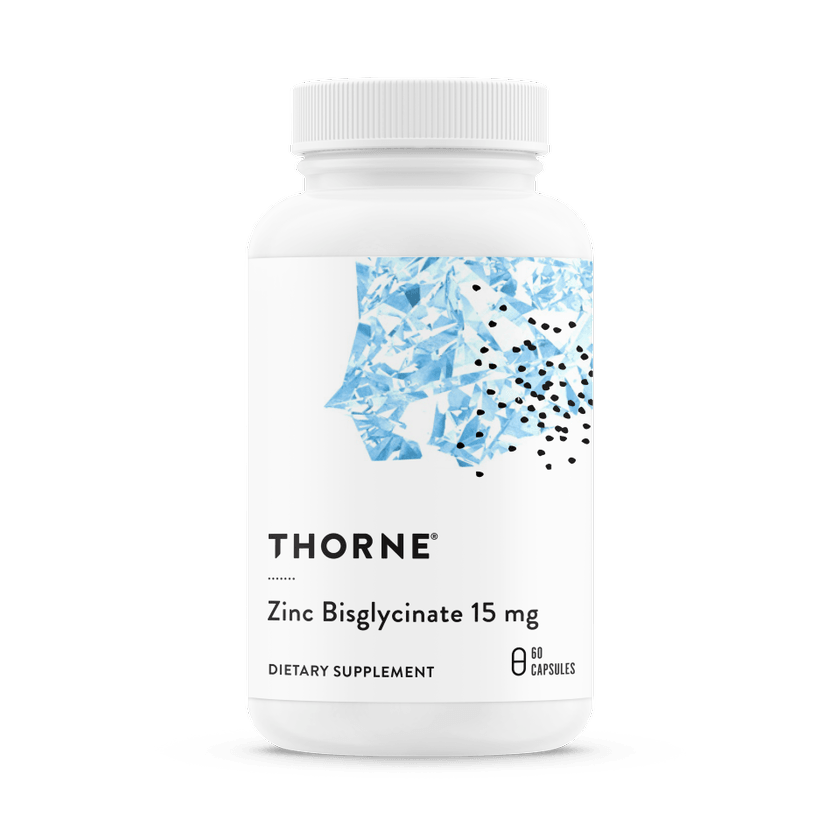 Zinc Bisglycinate 15 mg, 60 caps - Thorne Research - welzo